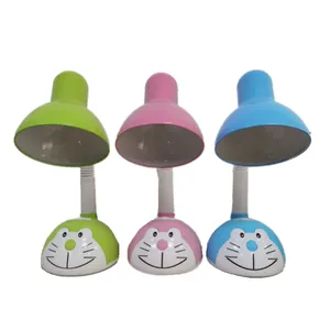 Lâmpada de mesa de aluno, luz noturna verde, azul e rosa, para crianças