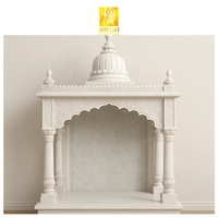 BOTON STONE pierre naturelle conception personnalisée autel religieux sculpté à la main marbre blanc pour la maison Temple