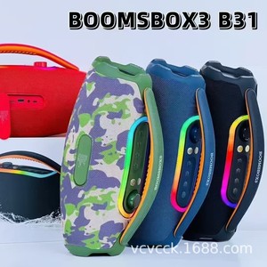 Xách tay 60 Wát cho <span class=keywords><strong>Bluetooth</strong></span> Loa không dây LED Microphone không thấm nước chống bụi loa siêu trầm cho các bên ngoài trời USB mini Kim Loại - Product Image 5