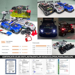 Voiture de course télécommandée avec pneus de drift, vitesse rapide 30 km/h, boîte de vitesses supérieure, voiture miniature en métal moulé sous pression, échelle 1/16, voiture de drift RC - Product Image 6
