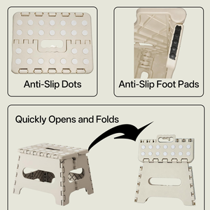 Best Selling Practical Folding Step <b>Stool</b> Anti-Slip Durable Non-Slip Plastic for Home School Hall Entry Apartment - Product Image 3