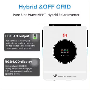 24V 48Vハイブリッドソーラーインバーター4.2KW 6.2KW 8.2KW 10.2KW純粋な正弦波最高のソーラーインバーターオフグリッドソーラーインバーターMPPT付き - Product Image 3