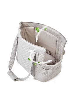 Taşınabilir sonbahar ve kış Ultra hafif kapitone pamuk evcil hayvan taşıyıcı Tote çanta bir omuz kedi giden çanta - Product Image 2