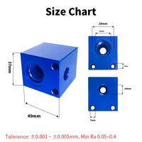 Pièces en aluminium anodisé personnalisées Usinage CNC en acier inoxydable et ABS Modèle 3D Pièces de machine personnalisées Fil EDM et brochage