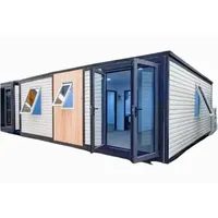 Maisons conteneurs préfabriquées pliables à montage rapide, étanches, design extensible, bureau, hôtel, villa, 20 pieds, préfabriquées, pliables