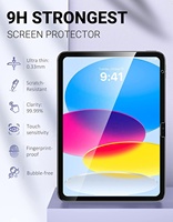 MoKo Lot de 2 films anti-rayures, dureté 9H, haute sensibilité, protection d'écran en verre transparent pour iPad A16 11e génération 2025 10e génération