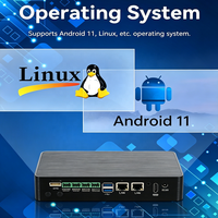 Mini Computadora XCY RK3576, 8G DDR4, 128GB EMMC, Compatible con Android 11 y Linux, HDMI 4K, Doble Ethernet, PC Industrial sin Ventilador
