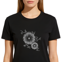 Nouveau motif floral, strass thermocollants personnalisés pour vêtements, t-shirts