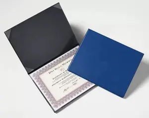 Certificate Printable Logo Paper Certificate Holders Contract Holders PU Imitation Leather Graduation Certificate Cases