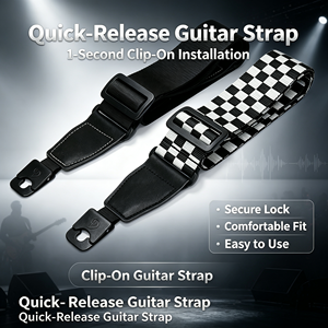 Correa de <span class=keywords><strong>guitarra</strong></span> de liberación rápida, ajustable, de 5 cm de ancho, con diseño de tablero de ajedrez, para <span class=keywords><strong>guitarra</strong></span> eléctrica, acústica y bajo - Product Image 4