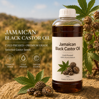 Huile de ricin noire jamaïcaine biologique 1KG pressée à froid sans hexane, huile végétale pure naturelle pour cheveux, cuir chevelu et peau, fournisseur en gros