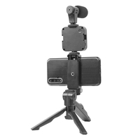 Kit di luce e microfono per videocamera Youtube portatile stabilizzatore Vlog e Kit di perforazione Video per Smartphone leggero