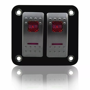 12V/24V 5 broches marche-arrêt 2 gangs rouge LED interrupteur à bascule panneau voiture Marine <span class=keywords><strong>bateau</strong></span> disjoncteurs étanche pour voiture Maine ATV - Product Image 2
