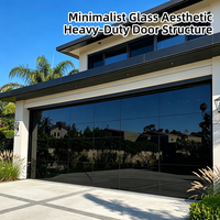 Porte de garage professionnelle OEM personnalisée, durable, à faible bruit, à glissière facile, avec surface miroir, adaptée aux villas modernes.