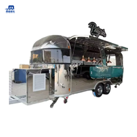 Brillant Nouvel État 304 Barre Mobile En Acier Inoxydable Remorque Alimentaire Cuisine Complète Remorquable Snack Food Truck avec Application de Chips