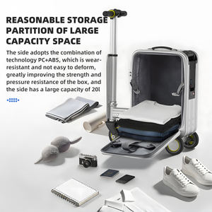 Valise <span class=keywords><strong>scooter</strong></span> intelligente Airwheel avec moteur brushless, moyeu renforcé léger, grande capacité, conduite sur valise - Product Image 3