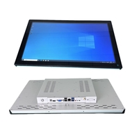 Precio de fábrica 13,3/15,6/21,5 pulgadas IP65 montaje en Panel impermeable J1900/I3/i5/i7 HMI pantalla táctil capacitiva Panel Industrial PC VGA