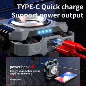 Hot-selling Rechargeable Repair <b>Working</b> <b>Light</b> Portable Power Bank Magnetic Base Multi-Angle Rotating <b>Working</b> <b>Light</b> - Product Image 5