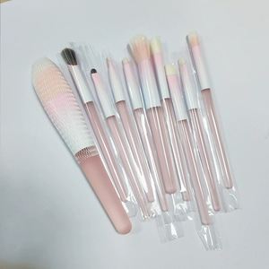 Juego de diez brochas de maquillaje con degradado azul, brocha para principiantes, para polvos sueltos y reparación - Product Image 2