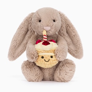 Peluche Ours Bonnie timide de la série de poupées gâteau célébrée sur Internet, en forme de gâteau d'anniversaire <span class=keywords><strong>orange</strong></span>, avec rembourrage en coton PP, apaisante et réconfortante - Product Image 5