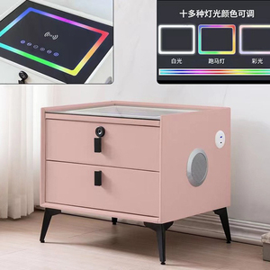 Modhomi sang trọng cao cấp thông minh Bàn Cạnh Giường ngủ đa chức năng đầu giường với khóa sạc và sạc không dây bảng - Product Image 5