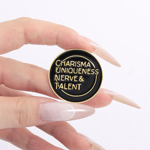 Charisme Unicité Nerf et Talent Émail Pin Mots Qui Inspirent Les Coeurs Des Personnes Broche Revers Badges Bijoux Cadeau pour Ami - Product Image 4