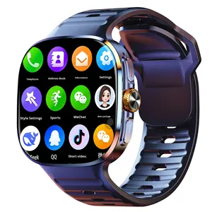 Montre connectée M99 avec carte 5G, écran AMOLED, bracelet en silicone, communication mondiale, écran large tactile, assistant, double système, réveil - Product Image 2