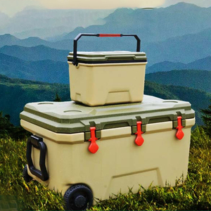 Ngoài trời nhiệt bảo quản xách tay handheldi <span class=keywords><strong>Ice</strong></span> <span class=keywords><strong>Cooler</strong></span> <span class=keywords><strong>Box</strong></span> với bánh xe tươi câu cá xe - Product Image 1