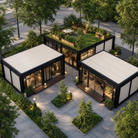 STEC Maison préfabriquée détachable de 20 pieds, Tiny House, Conteneur modulaire de luxe de 40 pieds, Maison de camping préfabriquée, Maison conteneur détachable