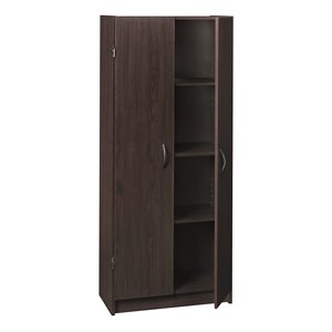 Office <strong>Storage</strong> Rack Adjustable Shelves Standing Pantry Cabinet <strong>Cupboard</strong> with 2 Doors <strong>Utility</strong> Room Closet <strong>Storage</strong> - Product Image 1