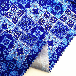 YH8-8499 FabFairy Offre Spéciale Bleu Rétro Thnic Imprimé <span class=keywords><strong>Manteau</strong></span> <span class=keywords><strong>Doublure</strong></span> Sacs <span class=keywords><strong>Tissu</strong></span> Intérieur - Product Image 5