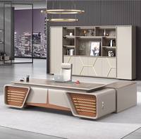 Bureau de direction moderne Bureau de direction Patron Chef de direction Bureau d'ordinateur de luxe Table de bureau pour mobilier de bureau personnalisé