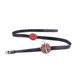QK-B8242 Cinturón de Bondage Erótico con Púas Metálicas en Forma de Fénix para Masaje de Pezones y Placer, de Cuero PU, para Coqueteo y Juguetes Eróticos - Product Image 4