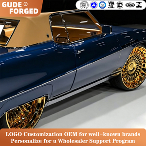 Cerchi in Lega Forgiati di Lusso GUDE Multi-Raggio, 17, 18, 19, 20, 21, <span class=keywords><strong>22</strong></span>, 23, 24 Pollici, Adatti per Impala, Cadillac, Lincoln, Buick - Product Image 4