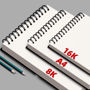 Feuilles de bloc-notes en papier personnalisées pour carnet de croquis à reliure en spirale, idéales pour le <span class=keywords><strong>dessin</strong></span>, la peinture et le bloc-notes - Product Image 4