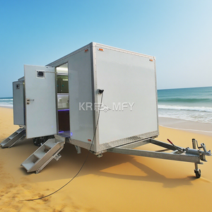 Salle de bain mobile 2025 en stock, douche 4 postes, toilettes portables, remorque de toilettes - Product Image 5
