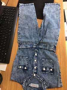 Nouvelle Collection : Combinaison en Jean pour Filles, Style Populaire, avec Nœud et Poches, Manches Courtes, Vêtements pour Enfants 2020 en Gros - Product Image 4