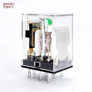 Relais électromagnétique intermédiaire à huit broches en argent de fabrication, modèle HH52P MY2NJ, 24V/220V, pour une utilisation de protection - Product Image 2