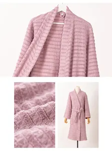 Cotton <strong>Dressing</strong> <strong>Gown</strong> Kimono Collar Long Sleeve <strong>Towel</strong> Fabric Plus Size Thermal for Summer-Factory Direct Wholesale Price - Product Image 5