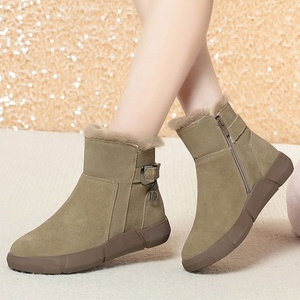 Bottes de neige unisexes respirantes, imperméables, antidérapantes, à semelle épaisse, avec doublure chaude et rembourrage supplémentaire pour l'hiver - Product Image 3