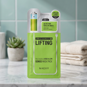 แผ่นมาส์กหน้า Naexy geniuse 2ขั้นตอน #06 (ยก)-ใบหน้าต่อต้านริ้วรอยด้วยสารสกัดจากเมือกหอยทาก - Product Image 2