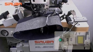 <span class=keywords><strong>Machine</strong></span> <span class=keywords><strong>à</strong></span> ourler automatique pour jeans SiRUBA, conçue pour rouler le bas des jambes des jeans et des pantalons - Product Image 3