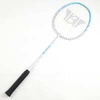 Raquette de badminton en acier personnalisée en gros promotionnelle, raquette de badminton pour le jeu, pour la plupart des personnes, sports/entraînement OEM