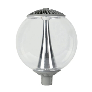 Lampe de parc LED à globe 20W 3000K blanc chaud, IP65 AC, noire, décorative, pour l'éclairage extérieur des allées de jardin - Product Image 1