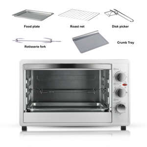 Horno multifuncional de alta potencia para el hogar, 45L de gran capacidad, con múltiples niveles, electrodoméstico de cocina portátil. - Product Image 1
