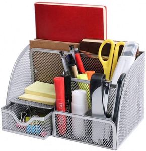 Organizador de Escritorio de Malla con Cajón, Organizador Metálico para Papelería, Organizador de Escritorio - Product Image 2