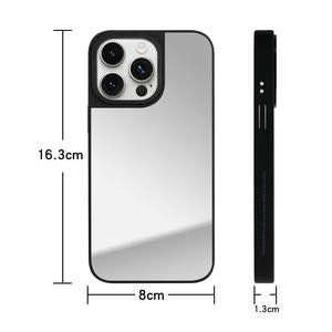 <span class=keywords><strong>Cover</strong></span> per Smartphone di Alta Gamma in Argento per <span class=keywords><strong>iPhone</strong></span> 17 Pro Max 16 Plus 13 14 15 Custodia <span class=keywords><strong>Nera</strong></span> a Specchio con Design Protettivo Stampato - Product Image 6