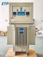 Stabilisateur de tension triphasé immergé dans l'huile 380V/400V 300KVA avec bypass manuel en cuivre SVC AC
