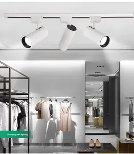 Nhà Sản Xuất Góc Có Thể Điều Chỉnh Theo Dõi Đèn Nhôm Sắt Đường Sắt Hệ Thống Chiếu Sáng Tại Chỗ COB Tracklight 20W <span class=keywords><strong>LED</strong></span> Theo Dõi Ánh Sáng - Product Image 5