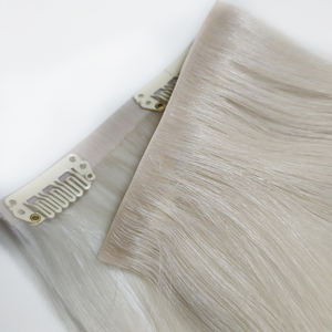 Extensions de <span class=keywords><strong>cheveux</strong></span> à clips invisibles, <span class=keywords><strong>cheveux</strong></span> humains vierges bruts, double trame, injection sans couture, cuticules alignées - Product Image 2